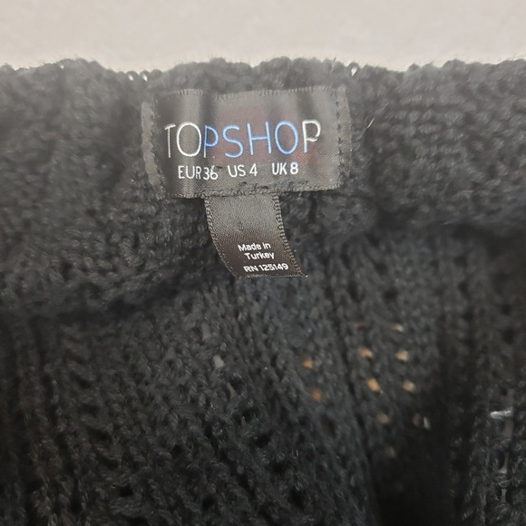 Topshop Black Knit Tank Top - Picture 6 of 6